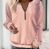 Charlotte | Pull à torsades zippé