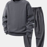 Ensemble Améline — sweat basique à col rond & pantalon de jogging