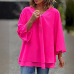 Marion | Blouse à double ourlet et col zippé
