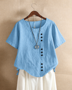 Clémentine | Blouse à boutonnage asymétrique