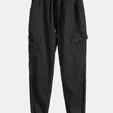 Ensemble — chemise à empiècements à carreaux en velours côtelé & pantalon cargo de jogging chino