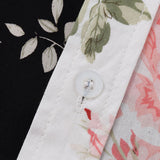 Ensemble Capucine — chemise à imprimé floral bicolore & short de bain