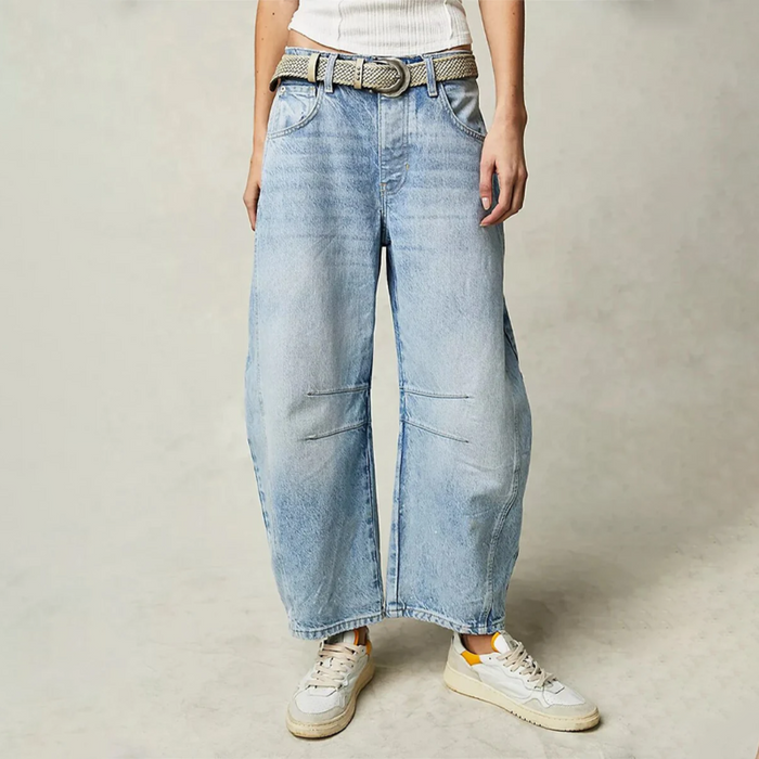 Yvonne | Jean taille haute coupe tonneau