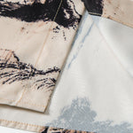 Ensemble — chemise à imprimé montagne à l'encre & short de bain mi-long à cordon