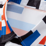Ensemble Améline — chemise à imprimé rayé color block & short de bain