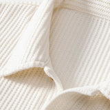 Ensemble — polo gaufré à manches courtes & short gaufré en maille à cordon