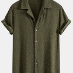 Ensemble — chemise cubaine en éponge à texture animale & short