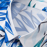 Ensemble — chemise à imprimé feuilles tropicales & short de bain mi-long à cordon