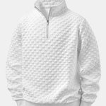 Ensemble — sweat jacquard à damier et col zippé & pantalon de jogging