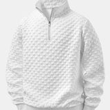 Ensemble — sweat jacquard à damier et col zippé & pantalon de jogging