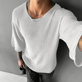 TEXTURED KNIT PULLOVER FOR MEN