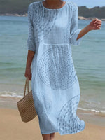 Robe décontractée pour femme avec broderies.