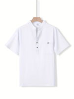 HENLEY COTTON SHIRT FOR MEN