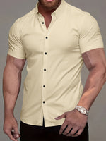 SOLID COLOR SHIRT FOR MEN