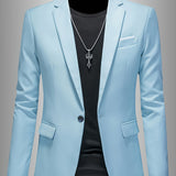 SKINNY LAPEL BLAZER FOR MEN