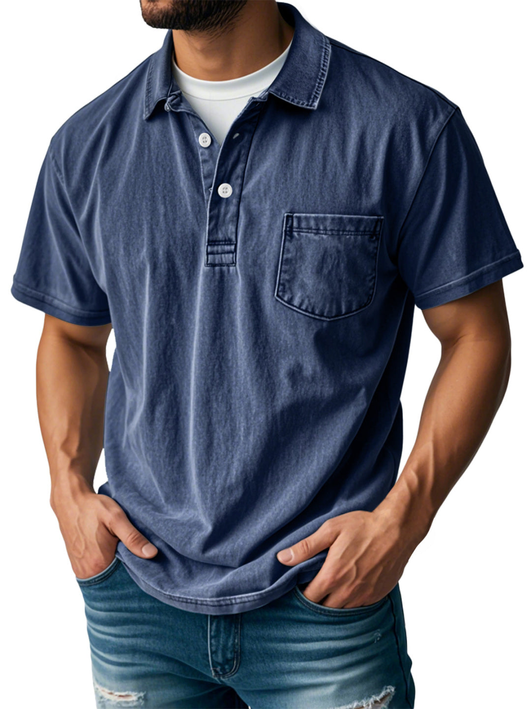 Donald | Stylish short-sleeved polo shirt