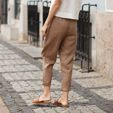 Agnès | Pantalon à taille élastiquée et plis