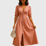 Jacqueline — Robe en Jean Élégante