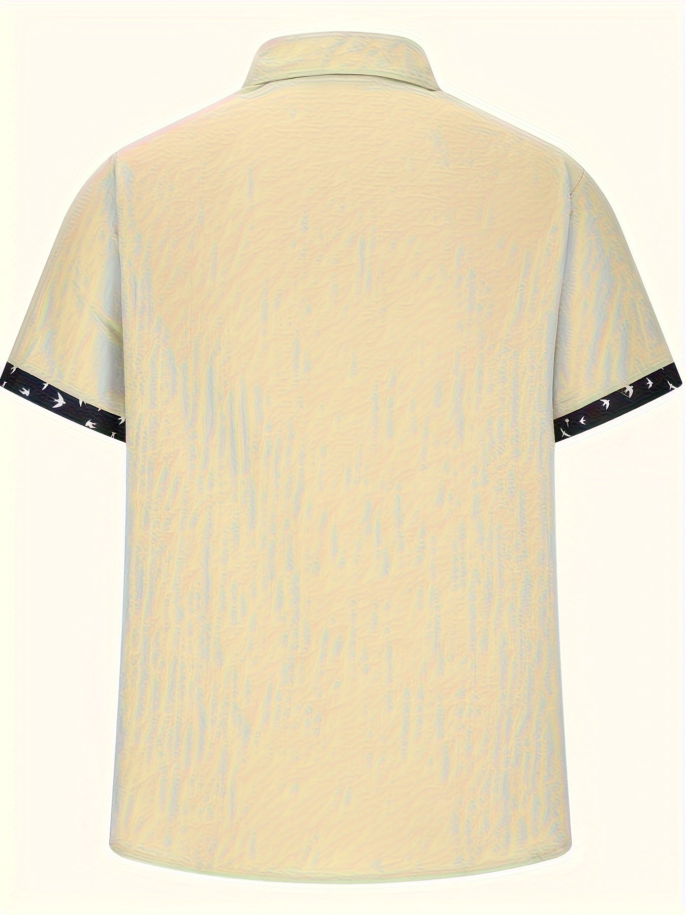LINEN BLEND LAPEL SHIRT FOR MEN