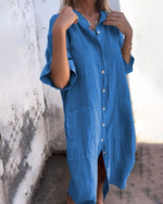 Pierrette | Robe-chemise ample et fluide
