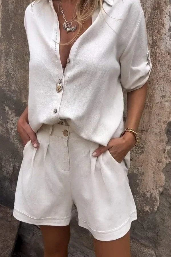 Melda - Ensemble Boutonné Aéré