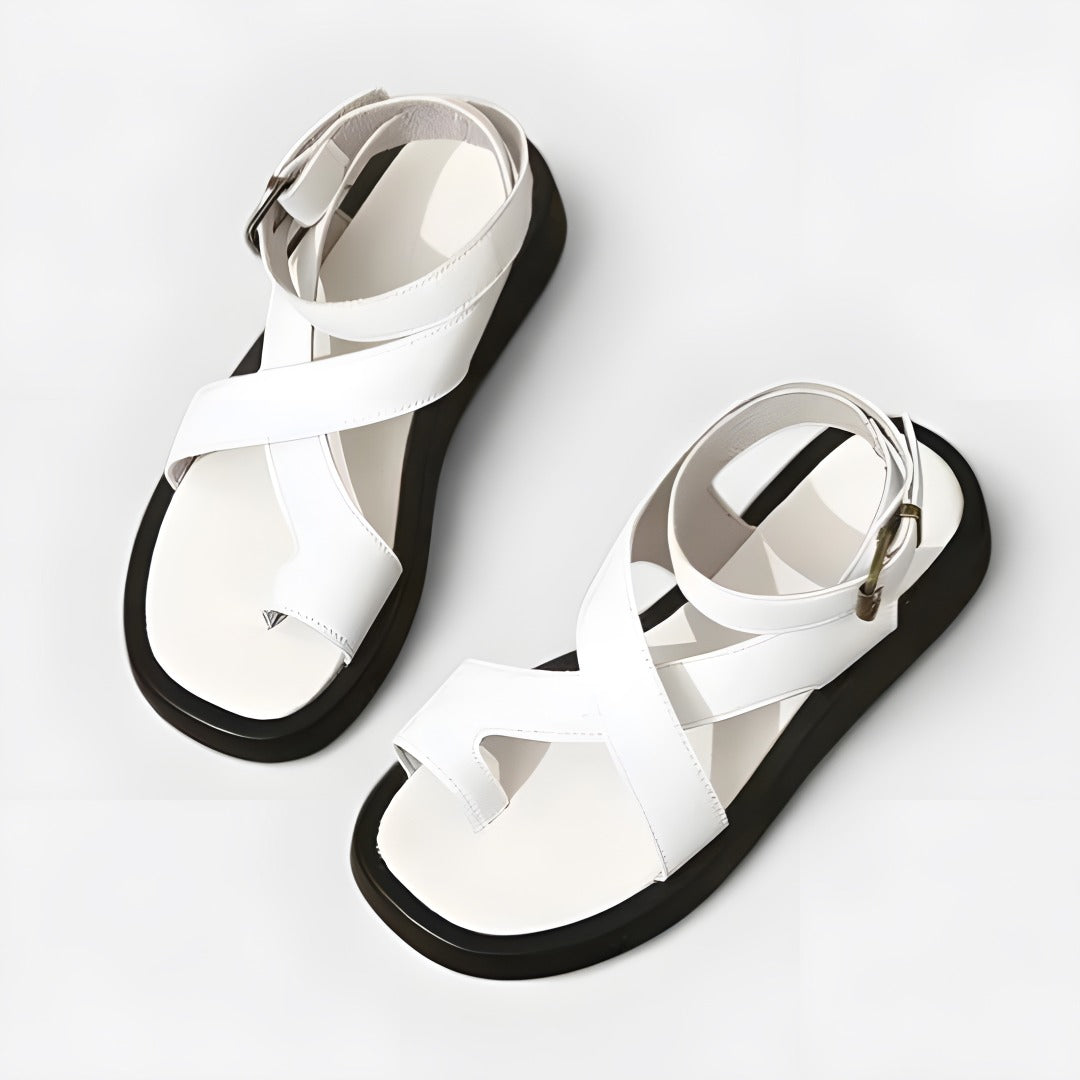 Capucine | Sandales femme à plateforme Blanc