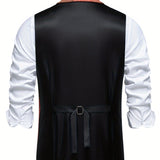 FORMAL TWEED VEST FOR MEN