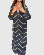 Robe Maxi Rayée Boho Élégante