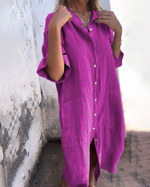 Pierrette | Robe-chemise ample et fluide