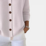 Rosalie | Blouse en maille à col polo et boutonnage