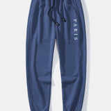 Ensemble Améline — sweat à col rond coupe décontractée à slogan Paris & pantalon de jogging