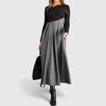 Jeanne — Robe Maxi Élégante à Manches Longues