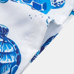Ensemble — chemise à imprimé tortues & short de bain rayé