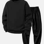 Ensemble Améline — sweat basique à col rond & pantalon de jogging