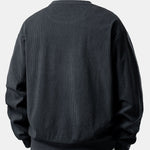 Ensemble — sweat en velours côtelé extensible 2 en 1 à col rond & pantalon en velours côtelé