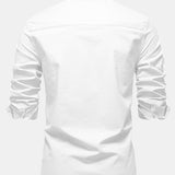 Améline — Chemise en lin et coton à manches longues et poche