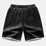 Ensemble — chemise en satin contrastant & short en satin contrastant
