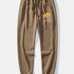 Ensemble — sweat à col rond coupe décontractée à imprimé ours graffiti & pantalon de jogging