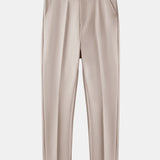Ensemble — polo jacquard torsadé à col V & pantalon fuselé coupe slim