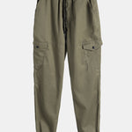 Ensemble — pull à capuche texturé long & pantalon cargo de jogging chino