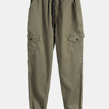 Ensemble — pull à capuche texturé long & pantalon cargo de jogging chino