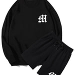 Ensemble — sweat à col rond à imprimé lettres & short