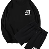 Ensemble — sweat à col rond à imprimé lettres & short