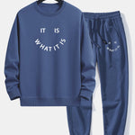 Ensemble — sweat à col rond à slogan « It Is What It Is » & pantalon de jogging