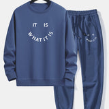 Ensemble — sweat à col rond à slogan « It Is What It Is » & pantalon de jogging