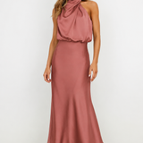 Alixe | Robe de soirée à jupe fluide