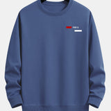 Ensemble — sweat à col rond coupe décontractée à imprimé rayé Paris & pantalon de jogging