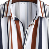 Ensemble Capucine — chemise à rayures colorées & short de bain