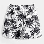 Ensemble — chemise à imprimé palmiers coupe décontractée & short de bain à imprimé palmiers