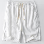 Ensemble — chemise en lin à manches courtes & short en lin et coton